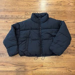 H&M Black Short Puffer (XL)